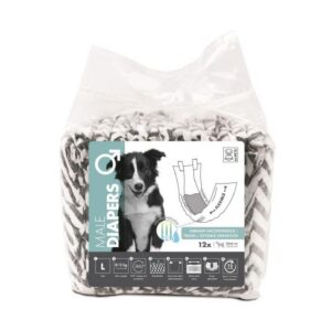 M-Pets Diapers Erkek Köpekler İçin Külot Bez (L) 12Lİ