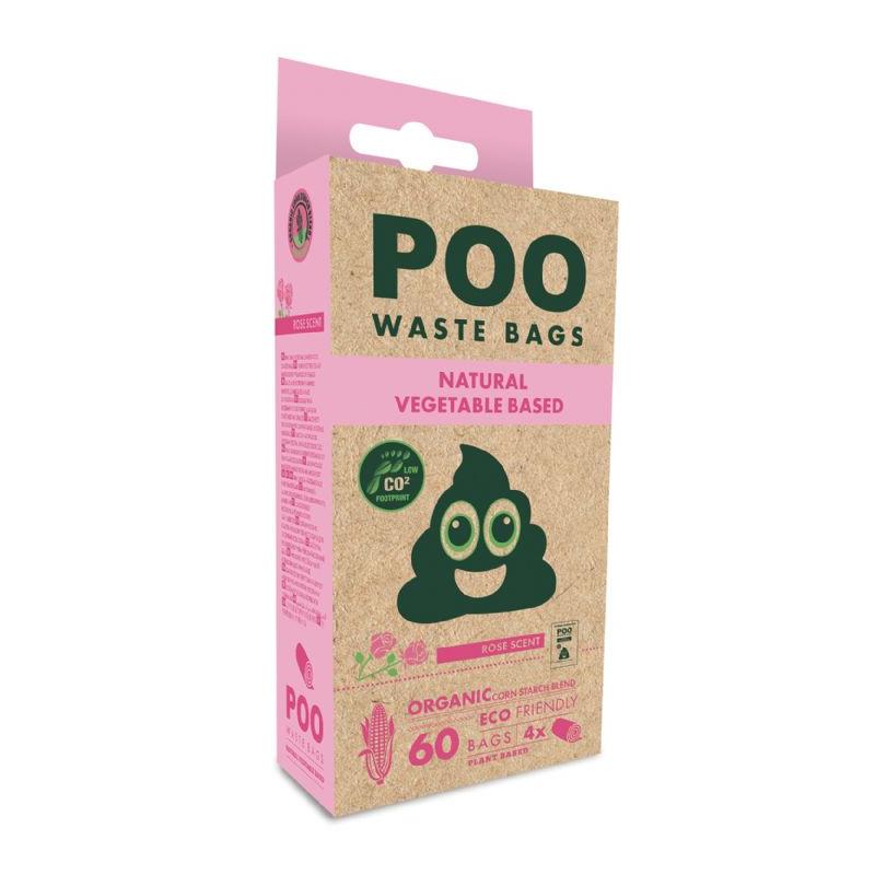 M-Pets Dışkı Toplama Poşeti 15 Yaprak Gül Kokulu 4LÜ Paket