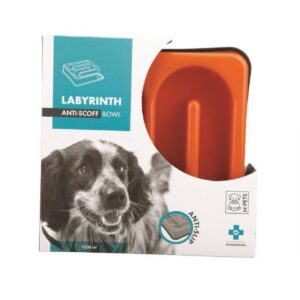 M-Pets Labrynth Yavaş Yeme Mama Kabı 1200ml Orange
