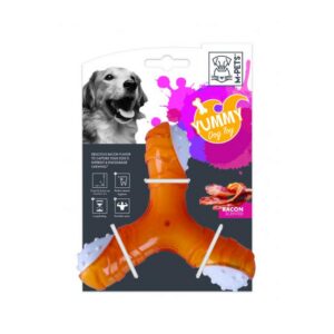 M-Pets Yummy Propeller Et Aromalı Kauçuk Köpek Oyuncağı