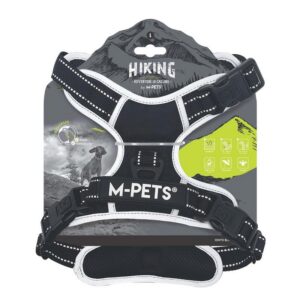 M-Pets Hiking Reflektörlü Soft Sırt Tasması Black (XL)
