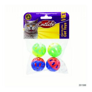 CATLİFE 4'lü paket Zilli kedi oyuncağı