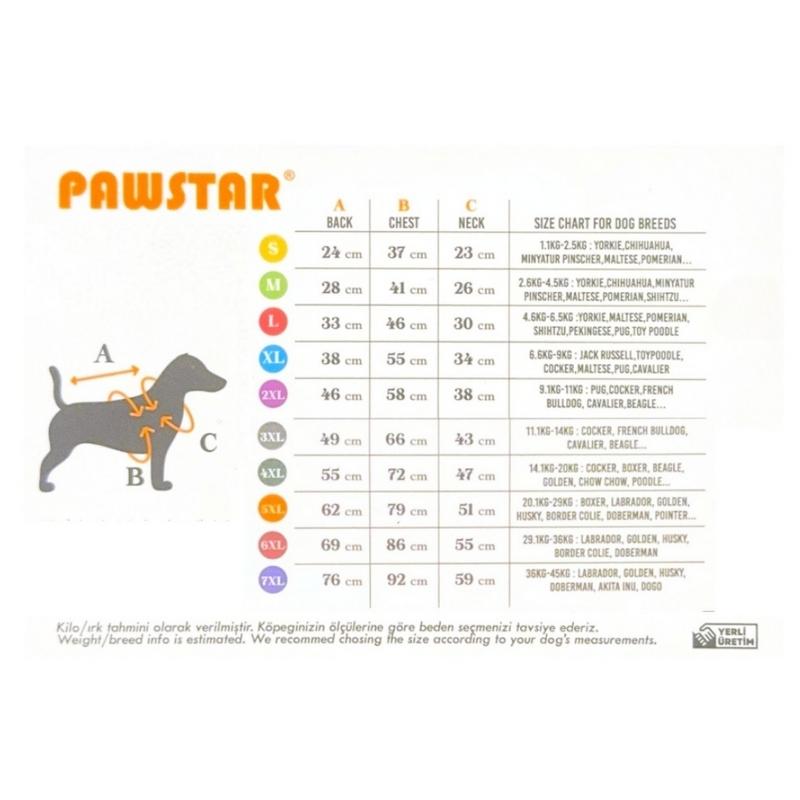 23570 Mavi Stars Büyük Irk Yağmurluk 4XL paw - Görsel 3