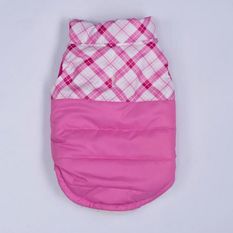 26106 Pembe Plaid Yelek M Beden - Görsel 2