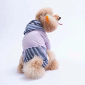 26723 Lila Sera Stripe Hoodie L Beden KPAW