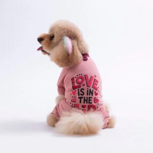 26902 Pembe Love Air Pijama Tulum XL Beden YPAW