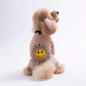 26903 Kahverengi Smile Pijama Tulum L Beden YPAW