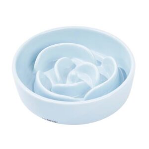 Serene Rose Seramik Yavaş Yeme Mama Kabı 300ml Light Blue