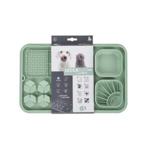 Lecca Pro 6İN1 Yavaş Beslenme ve Yalama Matı Green L Beden