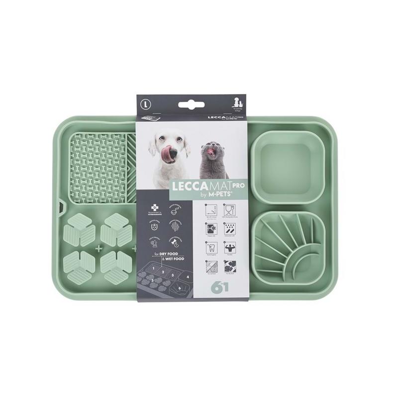 Lecca Pro 6İN1 Yavaş Beslenme ve Yalama Matı Green L Beden