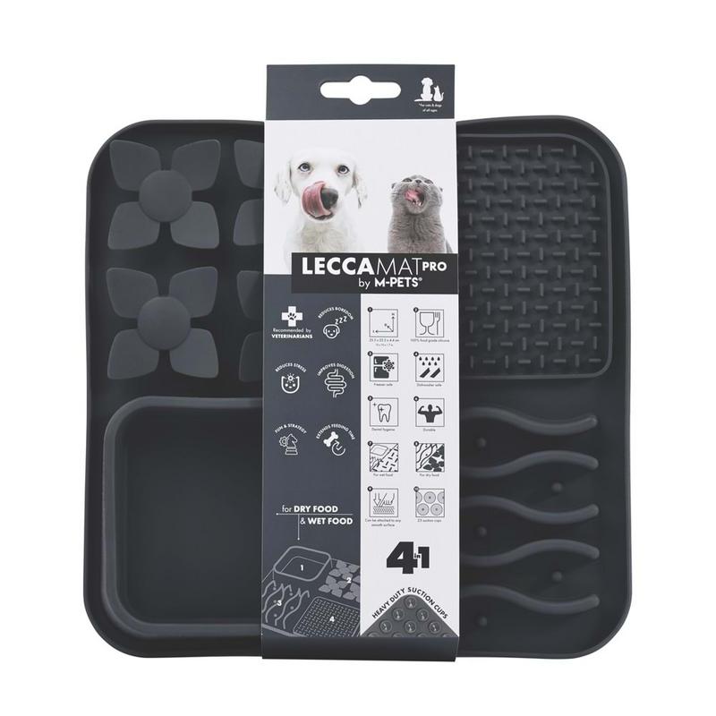 Lecca Pro 4İN1 Yavaş Beslenme ve Yalama Matı Black