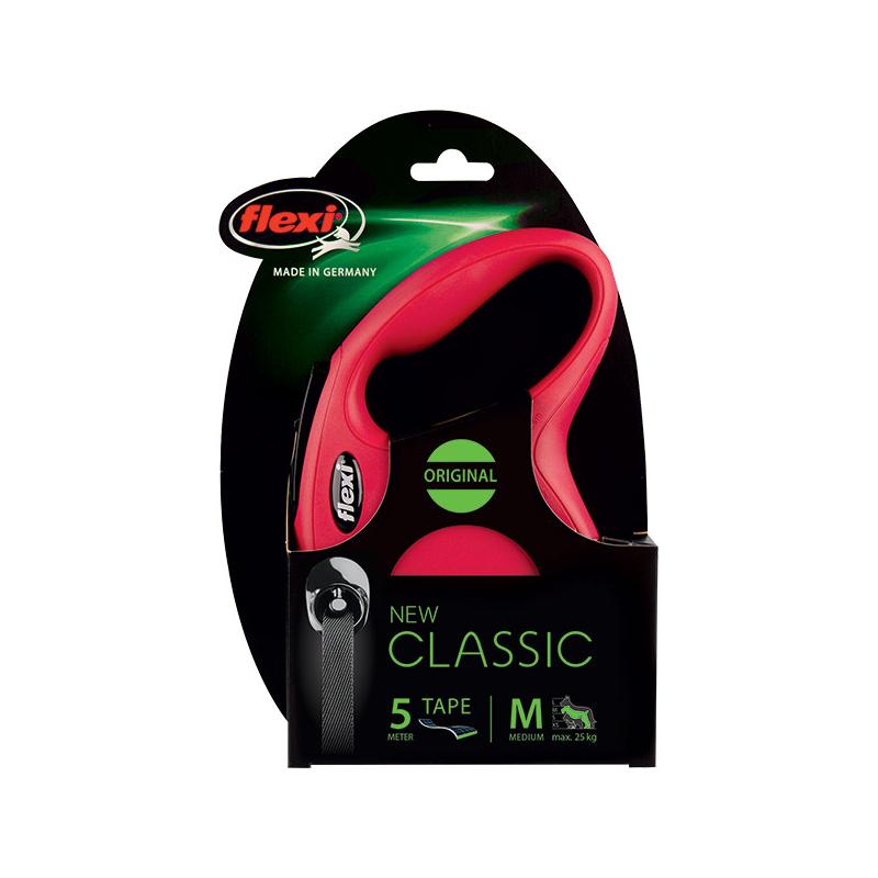ADP-102008K Flexi New Classic 5M Serit Kırmızı Gezdirme