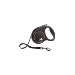 ADP-235-120002S Flexi Black Design Otomatik Şerit Gezdirme Kayışı 5 Metre Medium Siyah