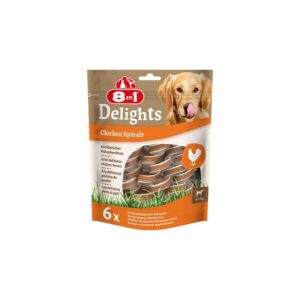 8In1 Delights Chicken Spirals Köpek Ödül Maması