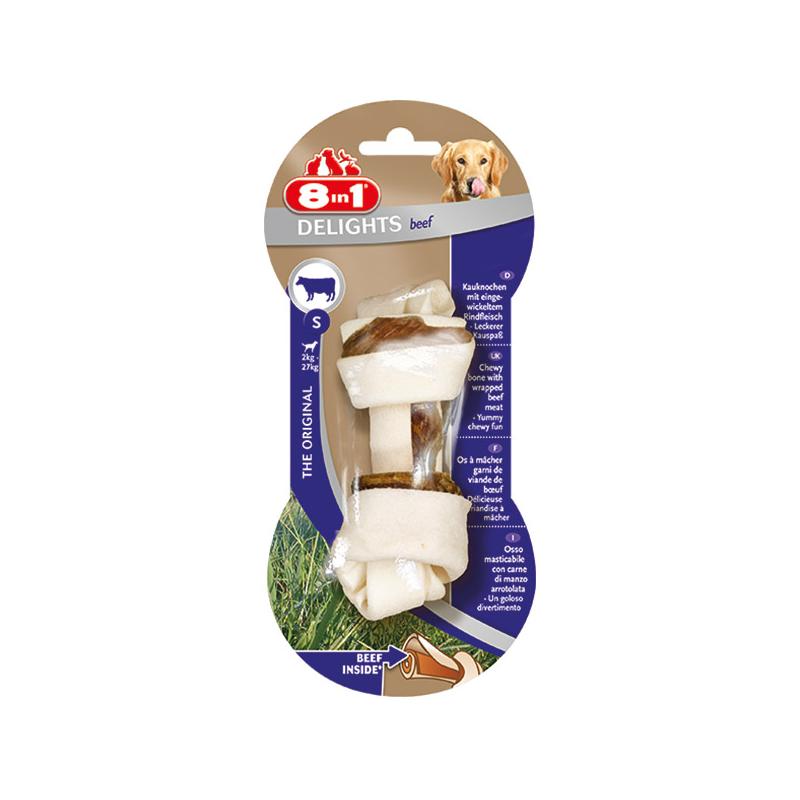 8In1 Beef Delight Bones Biftek Aromalı Kemik Ödül S