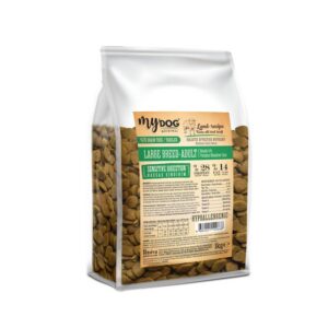 Az Tahıllı Kuzu Etli Büyük Irk Köpek Maması 1kg