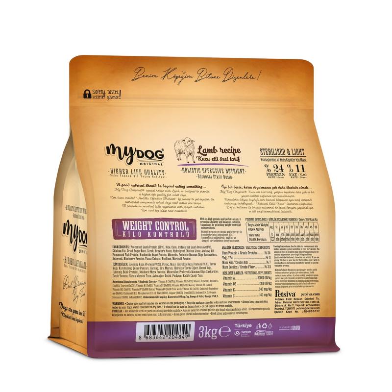 Az Tahıllı Kuzu Etli Diyet & Kısır Köpek Maması 3kg - Görsel 3