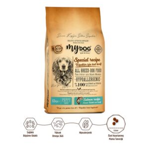 Az Tahıllı Somon Balıklı Yavru Köpek Maması 12kg