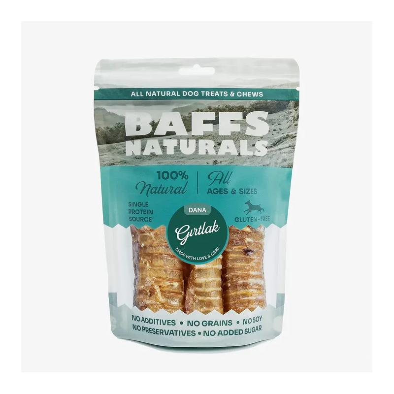 Dana Gırtlak %100 Doğal Köpek Ödül & Çiğneme Ürünü - 100gr