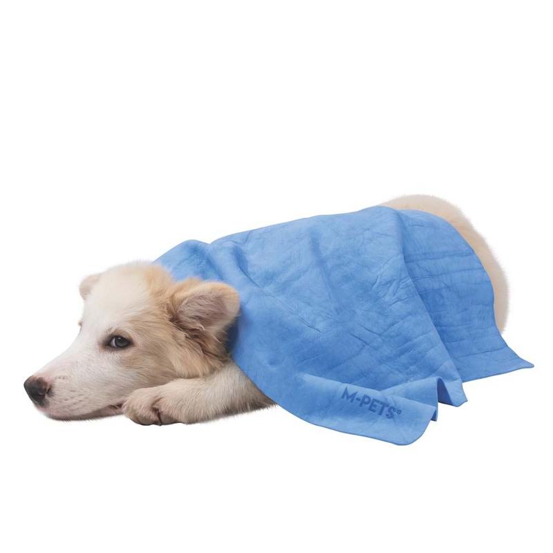 Bathtime Kedi ve Köpekler İçin Hızlı Kuruyan Havlu Mavi Renk - Görsel 3
