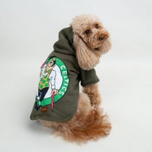 Boston Celtic Baskılı Haki Yeşili Sweatshirt M Beden