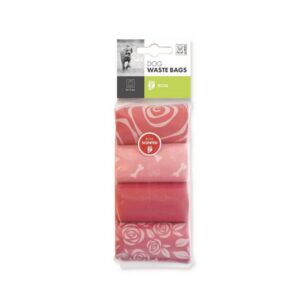 M-Pets Dışkı Toplama Poşeti Gül Kokulu 4X15PCS