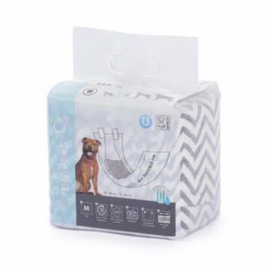 Diapers Erkek Köpekler İçin Külot Bez M Beden 12'Li