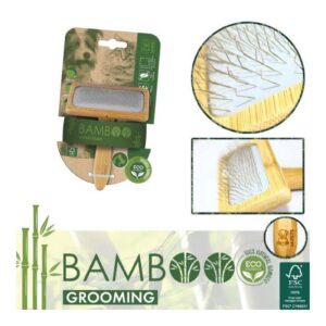 M-Pets Bamboo İnce Telli Fırça (M)