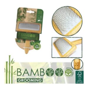 M-Pets Bamboo İnce Telli Fırça (L)