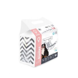 M-Pets Diapers Dişi Köpekler İçin Külot Bez (XXL) 10LU