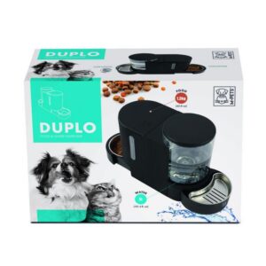 M-Pets Duplo Mama Ve Su Kabı Hazneli Black 3l/1.3kg