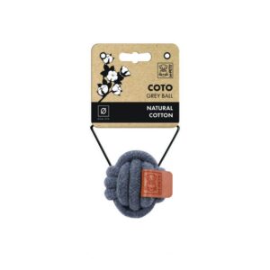 M-Pets Coto Grey Ball 6,5cm Örgü Top Oyuncak
