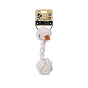 M-Pets Coto White Duo Ball 28cm Örgü Oyuncak