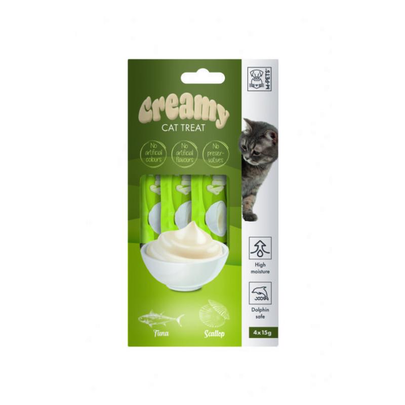 Creamy Ton Balıklı Deniz Taraklı Kedi Ödülü 4x15g