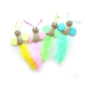 M-Pets Butterfly Kedi Oyuncağı Mix Color