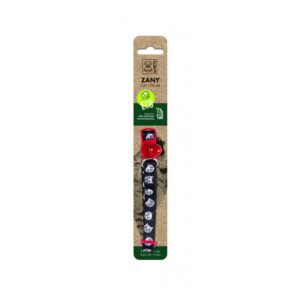 M-Pets Zany Kedi Boyun Zilli Tasması Black/Red