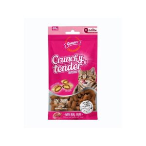 Crunchy Somonlu ve Sütlü Prebiotik Destekli Kedi Ödül Maması 65gr