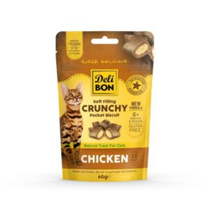 Crunchy İçi Dolgulu Ödül Bisküvisi Tavuklu 60gr