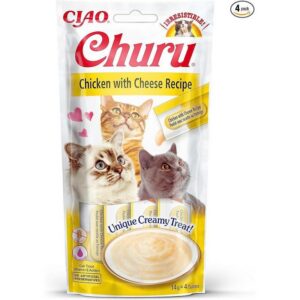 Ciao Churu Cream Tavuklu ve Peynirli Kedi Ödül Kreması 4 x 14 Gr