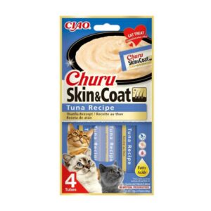 Ciao Churu Skin&Coat -Cilt Ve Tüy Sağlığı- Ton Balıklı Ödül Maması 4 X 14 Gr