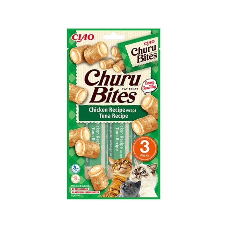 Ciao Churu Bites Tavuk Sargılı Ve Ton Balıklı Kedi Ödül Maması 3 X 10 Gr