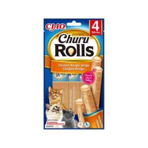 Ciao Churu Rolls Sticks Tavuk Sargılı Kedi Ödül Maması 4 X 10 Gr