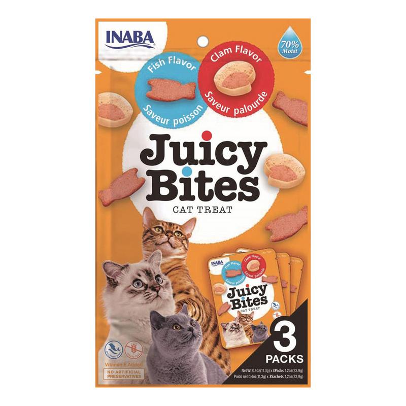 Inaba Juicy Bites Balıklı Ve İstiridyeli Kedi Ödül Maması 11,3 GRX3