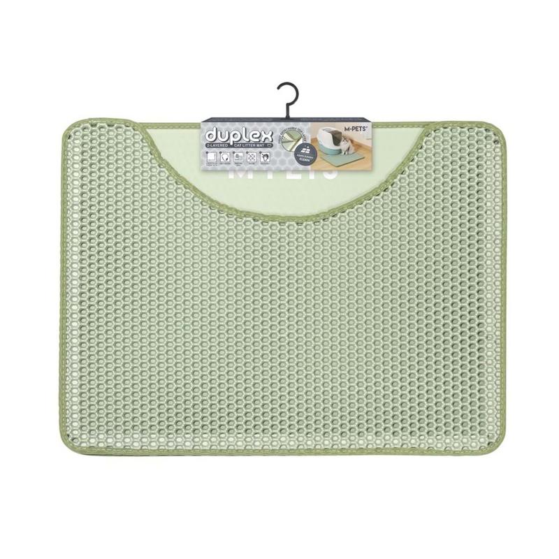 Duplex Elekli Kedi Kumu Paspası Yeşil 60X45 CM