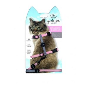 Gentle Cat Göğüs Tasması Ve Gezdirme Set Pink