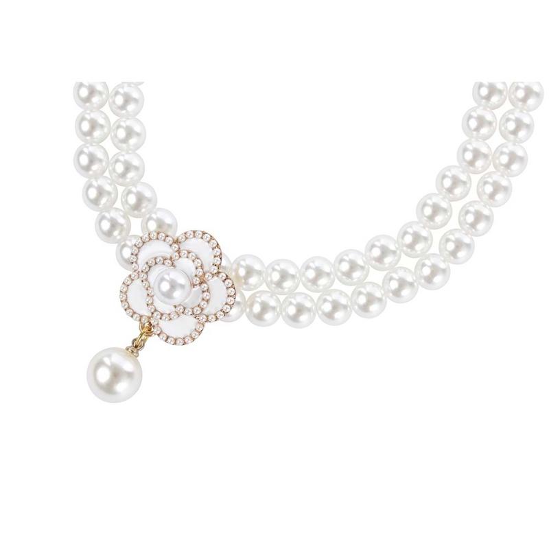 Glam Prestige Aksesuar White Camellia L Beden - Görsel 3