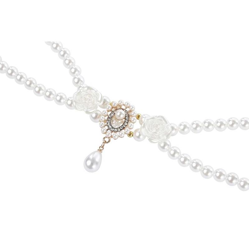 Glam Prestige Aksesuar White Roses L Beden - Görsel 3