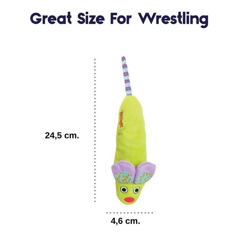 Green Magic Mightie Mouse Catnipli Kedi Oyuncağı 384 - Görsel 2
