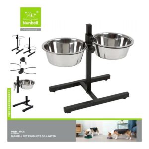 Ayaklı İkili Çelik Mama Kabı 24cm