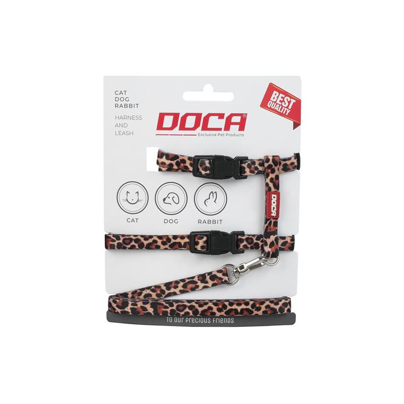 Kedi Göğüs Tasması Leopar Desenli